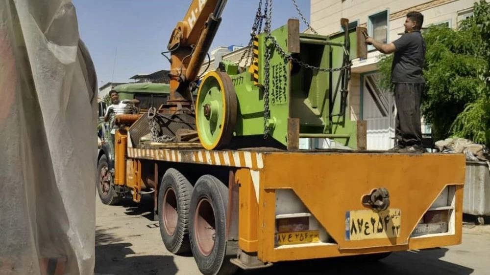 ارسال پرس ۱۲۰تن نو ساخت برادران رضایی با کیفیت عالی به استان البرز ارسال پرس ۱۲۰تن نو ساخت برادران رضایی با کیفیت عالی به استان البرز